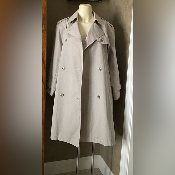 Vintage Misty Harbor Trench Coat Womens Rain Union Label Long, 12P - Picture 3 of 14